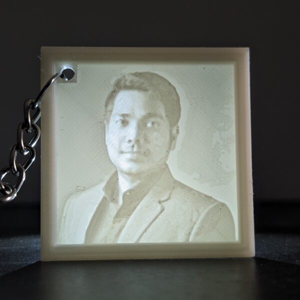 lithophane keychain