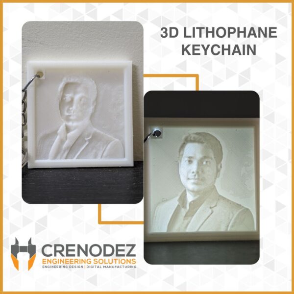 lithophane keychain